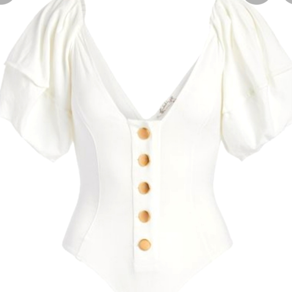 FREE PEOPLE WHITE BODYSUIT